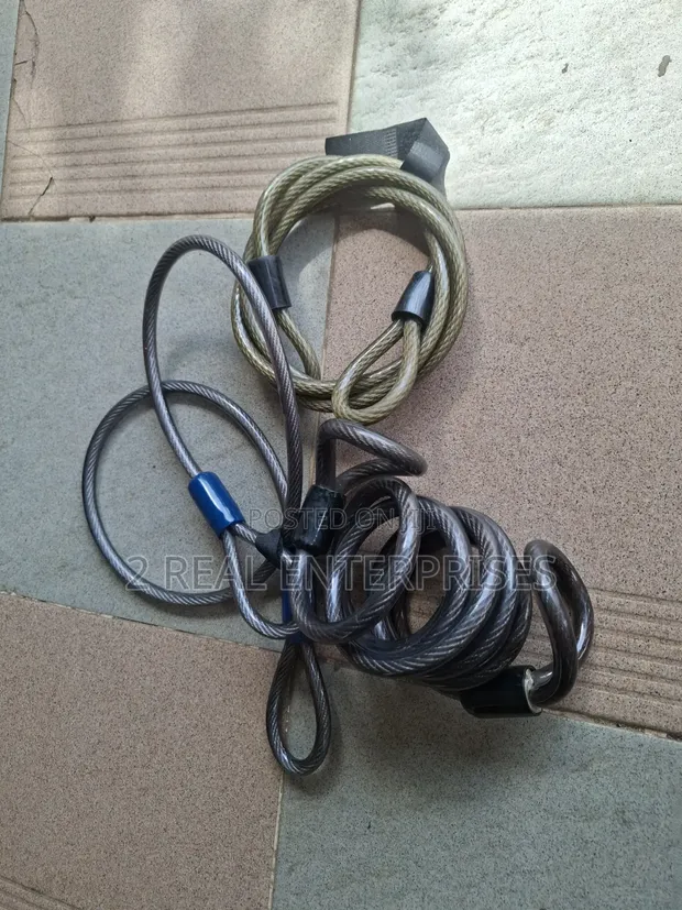 Heavy-Duty Braided Steel Security Cable Locks - 1
