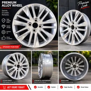 R15 Alloy Rims - Silver Multi-Spoke