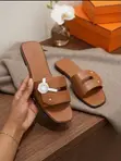 Hermes Ladies Slippers - 4