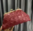 Quilted Clutch Bags with Kiss Lock - 1