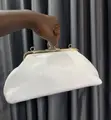 Quilted Clutch Bags with Kiss Lock - 3