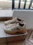 Fila Sneakers - Cream/White with Orange Sole - 2