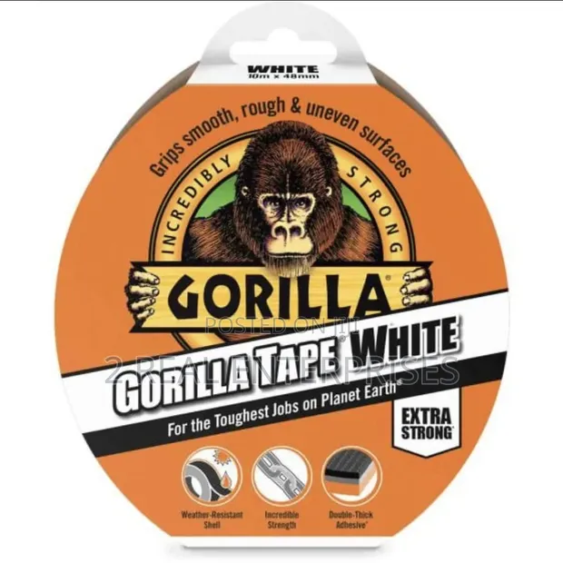 Gorilla Tape White Heavy Duty Duct Tape 10m x 48mm - 1