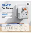 Trevolty 7-in-1 European Travel Adapter with PD 45W - 2