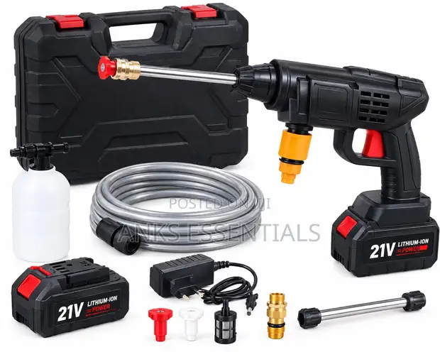 21V Cordless Pressure Washer with Accessories - 1