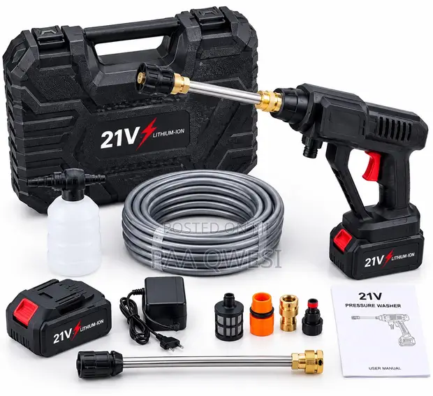 21V High Pressure Cordless Washer - 1