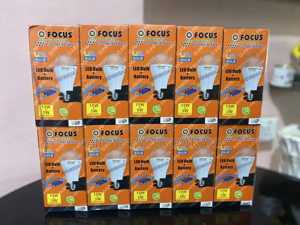 FOCUS 15W LED Bulb with Rechargeable Battery - Emergency Light - 1