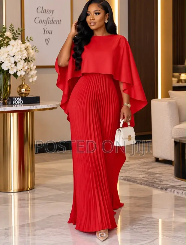 Maxi Pleated Dress - Off-White - 1