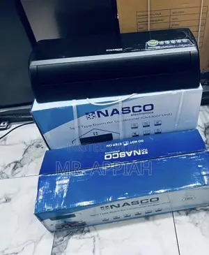 Elegant Black Nasco 1.5hp Air Conditioner (R410 Gas)