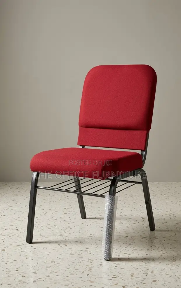 Red Banquet Church Chair - 1