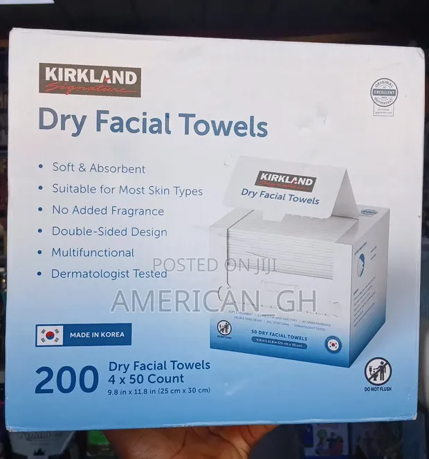 Kirkland Signature Daily Facial Towels, 50 Count - 1