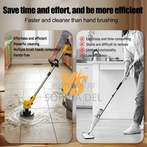 20V Cordless Electric Spin Scrubber & Polishing Machine - 1