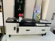 Wood-Mode Black TV Stand with Marble-Effect Top - 1