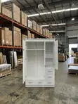 White Multi-Functional Wardrobe & Vanity Station - 3