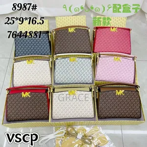 Genuine Leather Classic Handbag - Multicolor