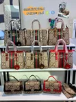 Genuine Leather Classic Handbag - Multicolor - 2