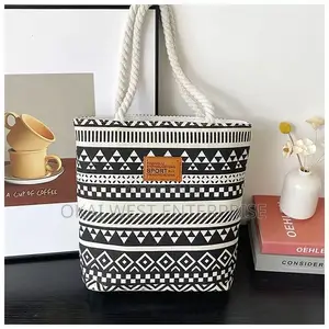 Korean-Inspired Large Capacity Canvas Tote Bag
