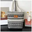Korean-Inspired Large Capacity Canvas Tote Bag - 1