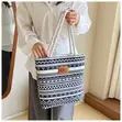 Korean-Inspired Large Capacity Canvas Tote Bag - 2