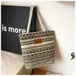 Korean-Inspired Large Capacity Canvas Tote Bag - 3