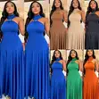 Ladies French-Style Sleeveless Maxi Dress - 2
