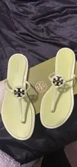 Tory Burch Sandals - Light Green, Size 9 - 1