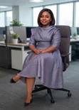 Zara Brown Flare Dress - Office & Church Wear - 1