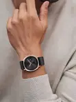 Tomi Men's Minimalist Calendar Leather Casual Quartz Watch - 1