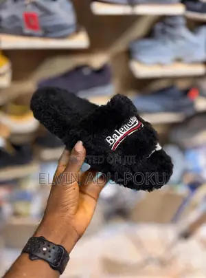 Balenciaga Furry Open Mule Slides - Various Colours