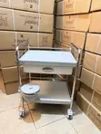 ABS/Stainless Steel Medicine Trolley (2 Steps, Double Drawer) - 3