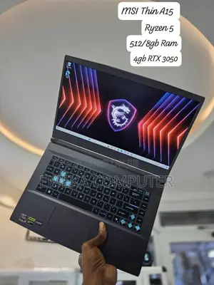 MSI Sword 15 Gaming Laptop: Ryzen 5, RTX 3050, 8GB RAM, 512GB SSD