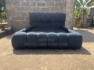 Double Bed - Woodland Furniture Deep Navy Cloud Bed