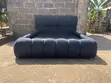Double Bed - Woodland Furniture Deep Navy Cloud Bed - 1