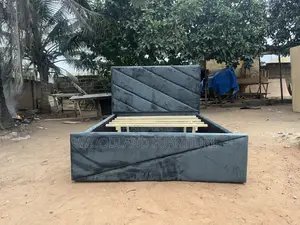 Double Bed Frame - Woodland Furniture Slate Geometric