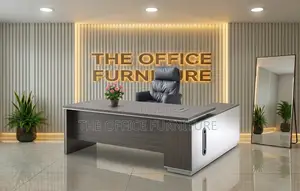 SK Executive Office Desk with Side Cabinet & Ergonomic Chair