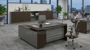 Luxury L-Shaped Executive Office Desk
