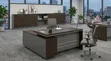 Luxury L-Shaped Executive Office Desk - 1