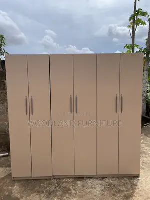 Wood-Mode 6-Door Wardrobe - Beige
