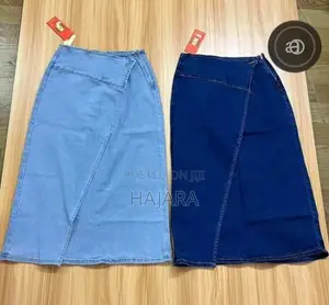 Denstyle Asymmetric Wrap Denim Skirt