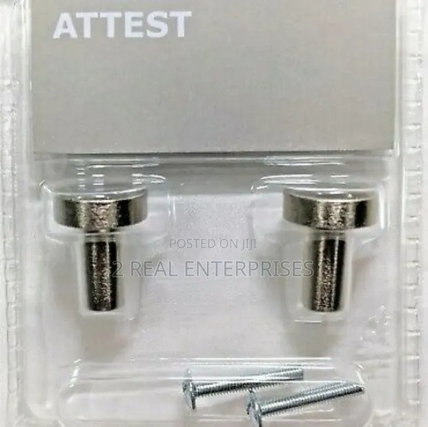 IKEA Attest Stainless Steel Cabinet Door Handles/Knobs (2 Pack) - 1
