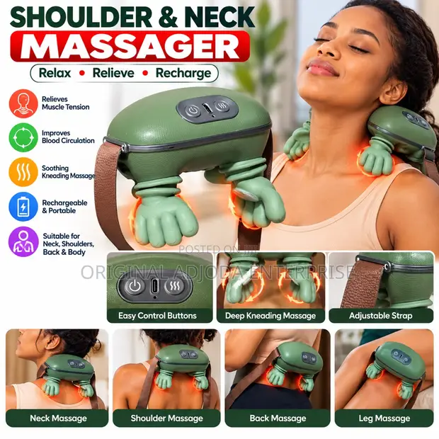 Shoulder & Neck Massager with Deep Kneading - 1