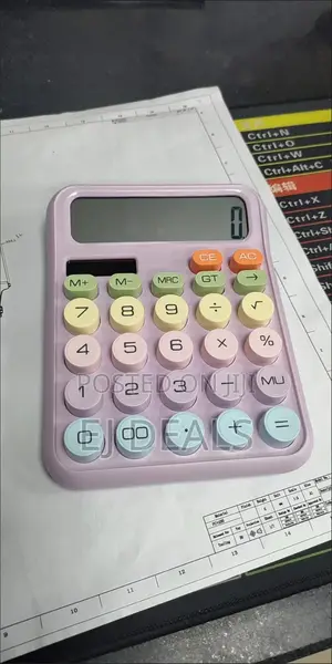 Mechanical Calculator - Large Digits, Solar Powered