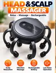8-Head Electric Scalp & Head Massager - Rechargeable - 1