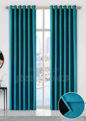 Adam Home Sunblock Curtains (Green)