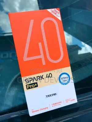 New Tecno Spark 40 Pro+ 256GB Black