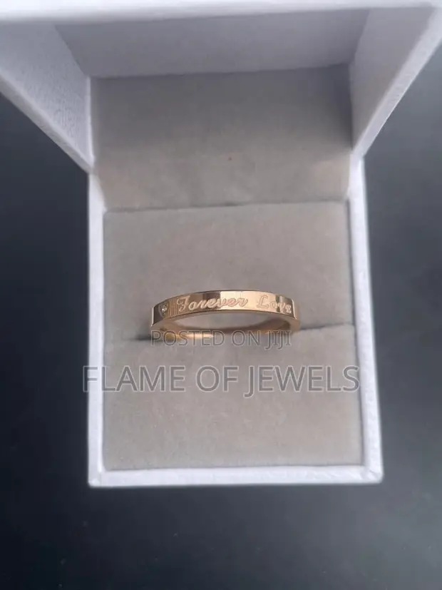 Forever Love Rose Gold Promise Ring - 1