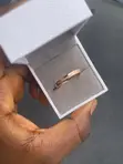 Forever Love Rose Gold Promise Ring - 2