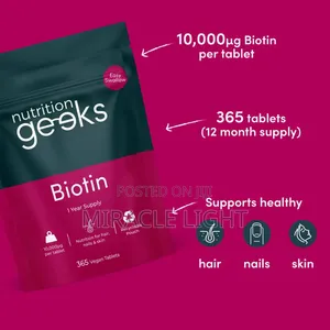 Nutrition Geeks Biotin Growth+ Supplement
