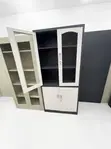Office Filing Cabinet with Glass and Steel Doors - 1