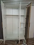 2-in-1 Glass Door Wardrobe 120x55x200cm - 2